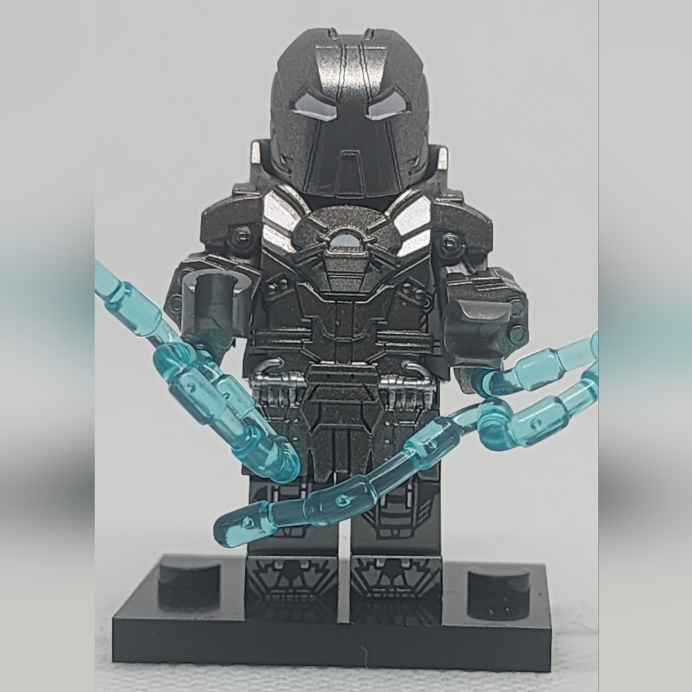 Silver custon lego iron man wiplash complete uniform CQ03-M4 mini figure - Picture 9 of 10